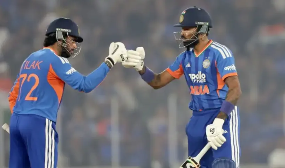 Tilak, Hardik and Varun help India win T20I series