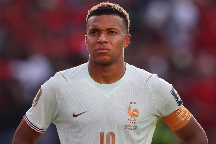 Kylian Mbappe of France celebrates after France reached the World Cup 2026 semi-final