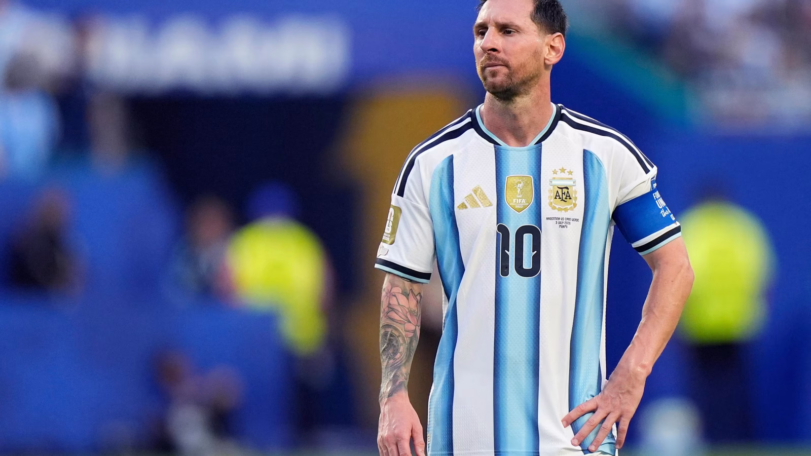 Argentina players celebrate after beating Switzerland in the World Cup 2026 quarter-final