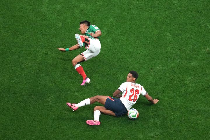 Jarell Quansah with England during the 2026 FIFA World Cup amid focus on the Mexico match
