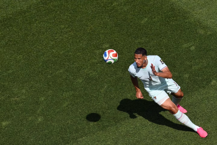 William Saliba with France during the 2026 World Cup as Arsenal's tournament workload comes into focus