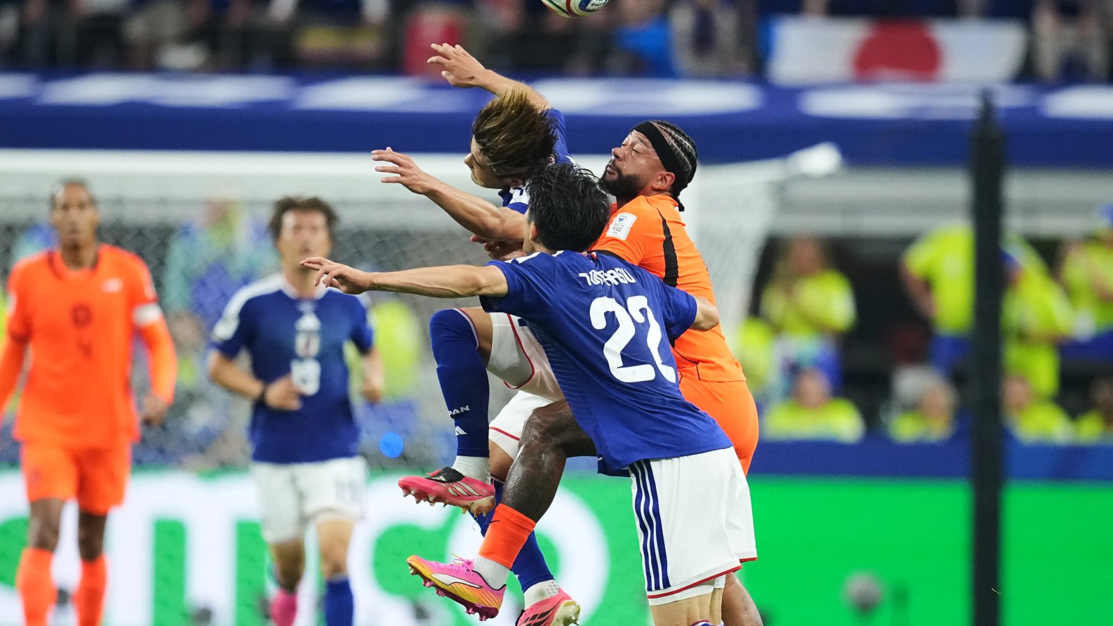 Kaishu Sano of Japan during the World Cup 2026 Round of 32 match against Brazil