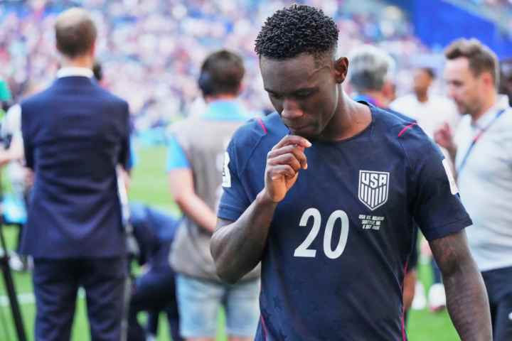 Folarin Balogun of the United States during the FIFA World Cup 2026 amid suspension reversal controversy