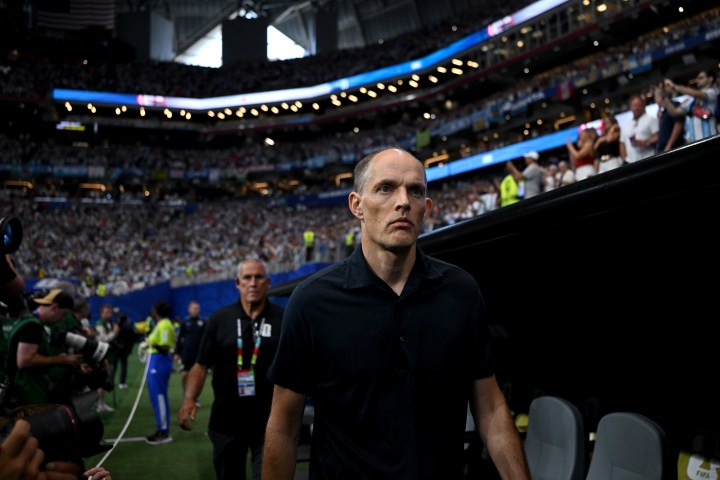 Thomas Tuchel reacts as England exit after World Cup 2026 semi-final defeat to Argentina