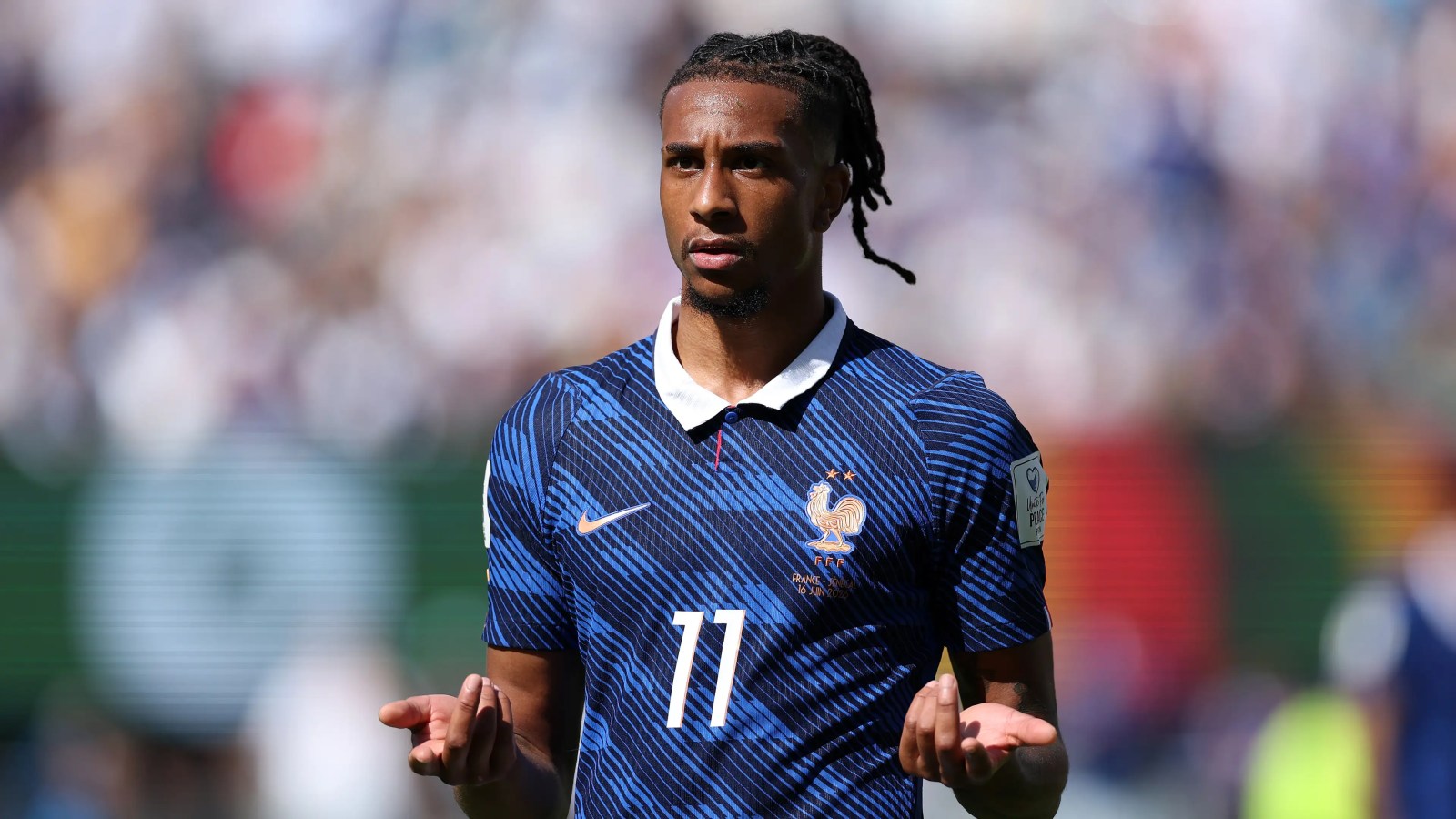 Bradley Barcola during France duty as World Cup 2026 transfer watch intensifies