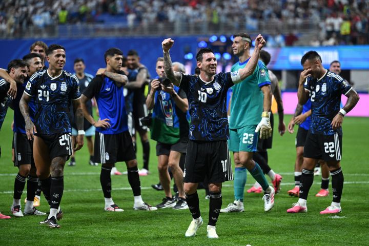 Lionel Messi with Argentina during the build-up to the FIFA World Cup 2026