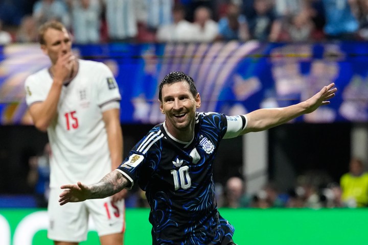 Lionel Messi with Argentina ahead of the FIFA World Cup 2026 final against Spain