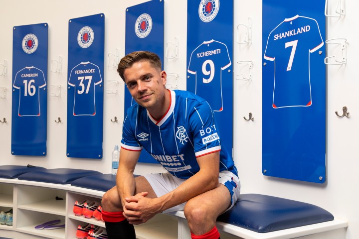 Cammy Devlin of Australia after sealing his Rangers move following the World Cup