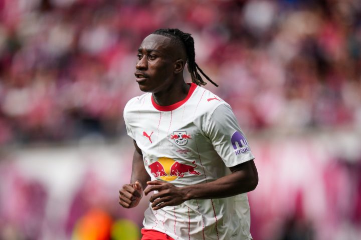 Yan Diomande playing at the FIFA World Cup 2026 amid Real Madrid transfer interest
