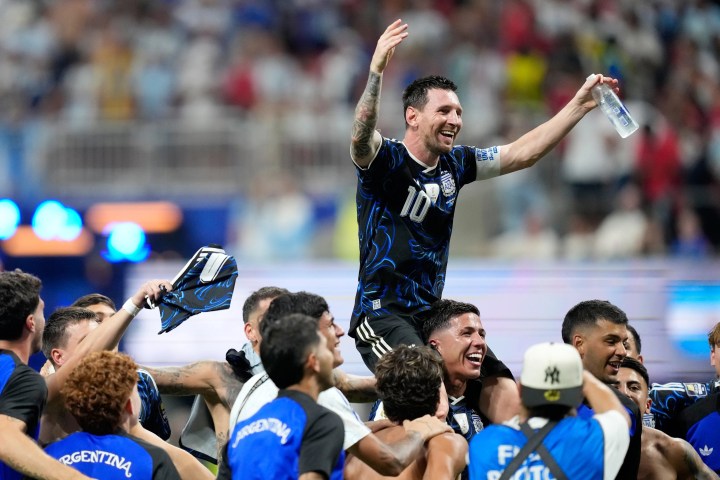 Argentina players react after FIFA opened an investigation following the 2026 World Cup final defeat to Spain