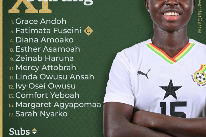 Sampson celebrates after scoring for Ghana in a Women’s World Cup 2026 qualifier against Ivory Coast