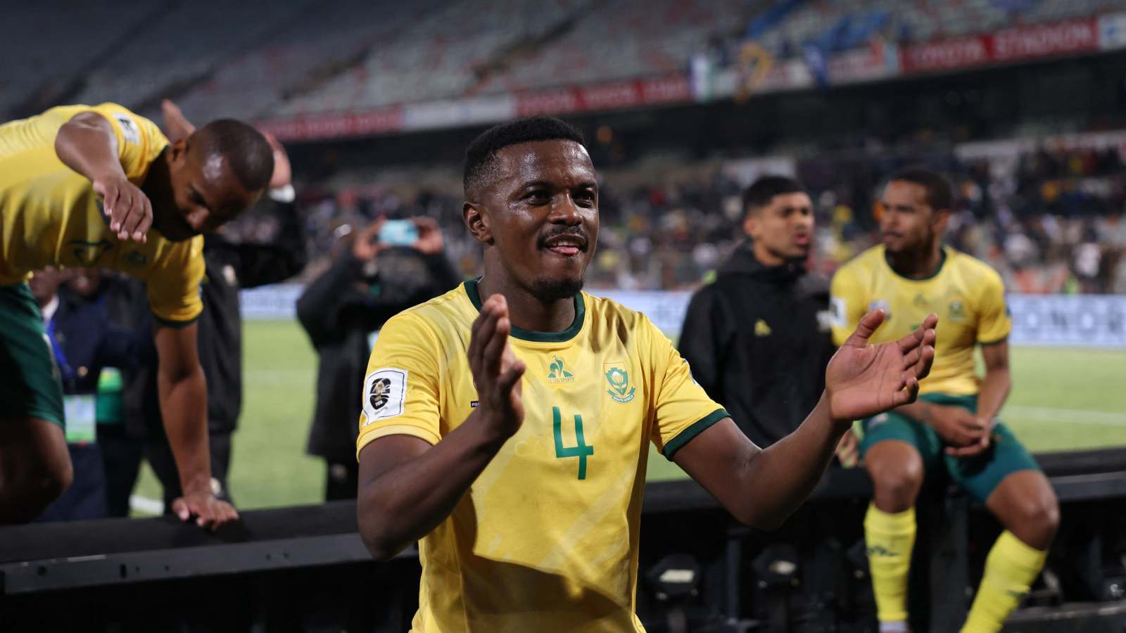 South Africa coach Hugo Broos celebrates World Cup 2026 qualification after topping CAF Group C