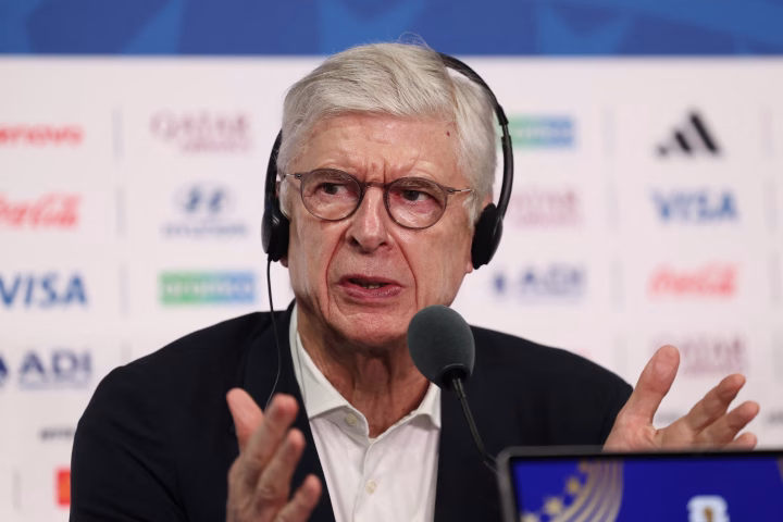 Arsene Wenger reacts after FIFA abandoned the World Cup investment plan ahead of 2026