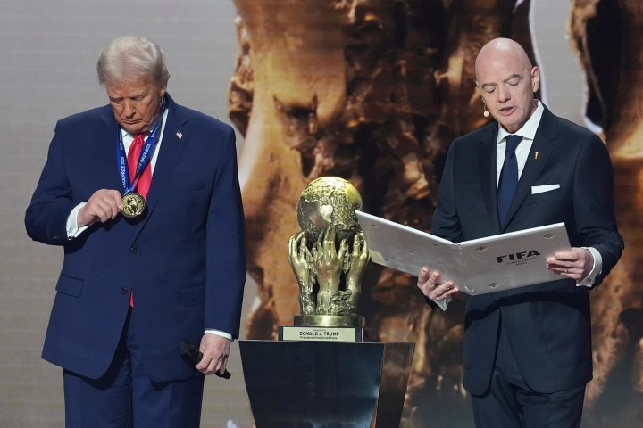 Donald Trump during discussions around the FIFA World Cup 2026 and Gianni Infantino controversy